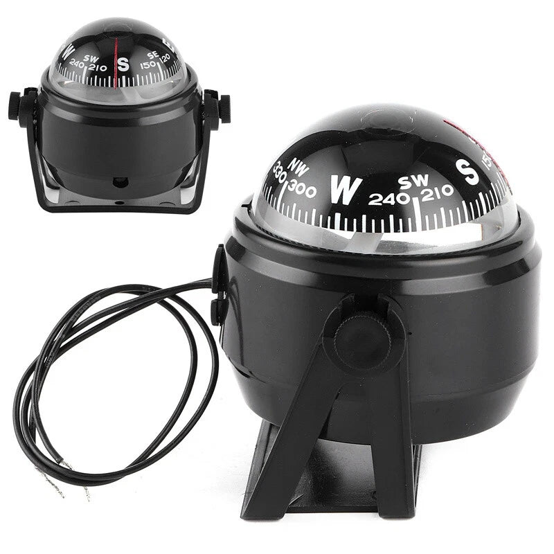 NEW LED Light Electronic Vehicle Car Navigation Sea Marine Boat Ship Compass ST