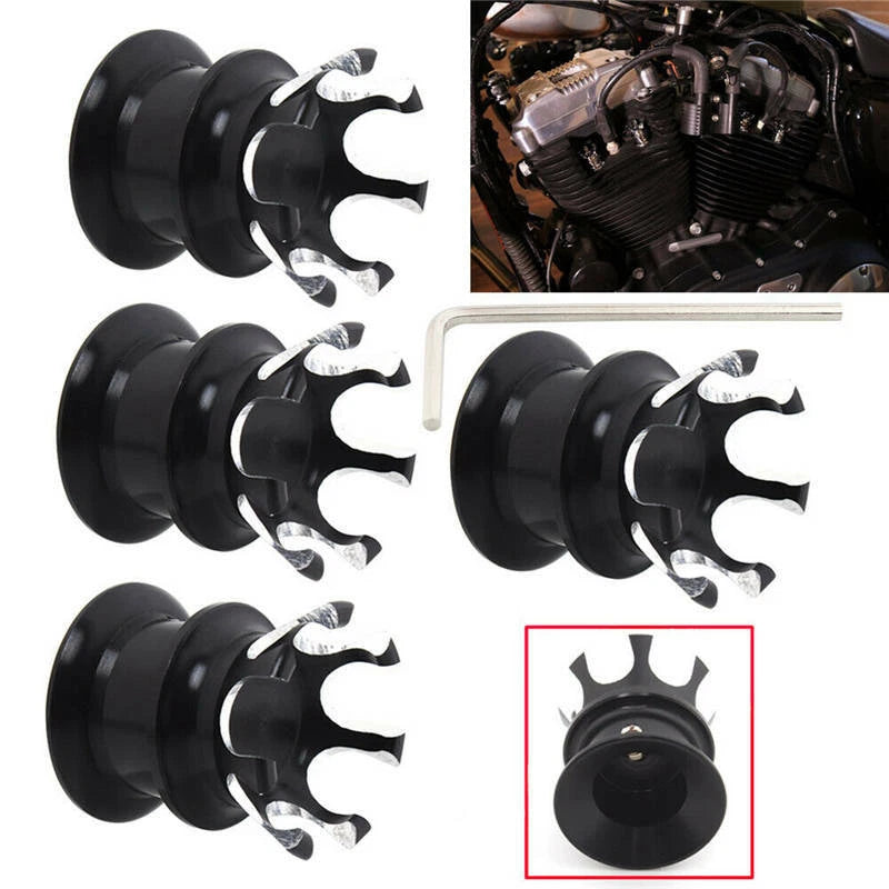 4Pcs Head Bolt/Nut Covers For Harley Twin Cam models 1999-2020 Sportster Dyna ST