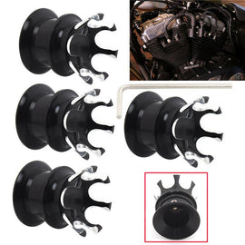 4Pcs Head Bolt/Nut Covers For Harley Twin Cam models 1999-2020 Sportster Dyna ST