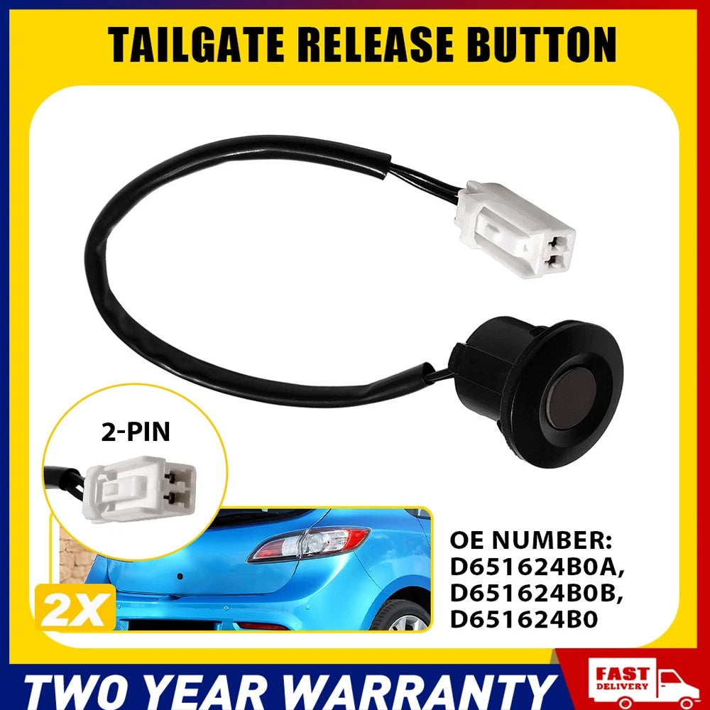 2x Tailgate Boot Release Button Switch D651624B0B Fit For Mazda 2 07-15 3 08-17.