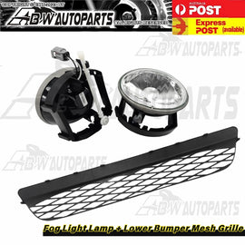 For Ford Falcon BA XR6 XR8 Fog Light Lamp + Lower Bumper Mesh Grille 1 Set