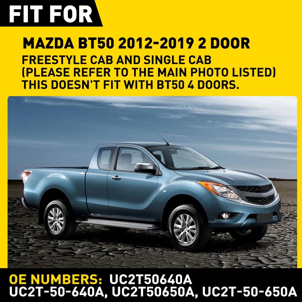 4pcs Window Seal Weather Strips For Mazda BT50 2012-2019 2 Doors Single Cab