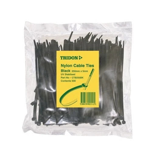 Tridon Cable Tie Black 150X4mm Pack Of 500 CTB154BK