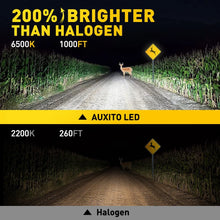 Load image into Gallery viewer, AUXITO 2x H4 H7 H3 LED Headlight Globes Kit Hi/Low Beam Brighter White Plug&amp;Play