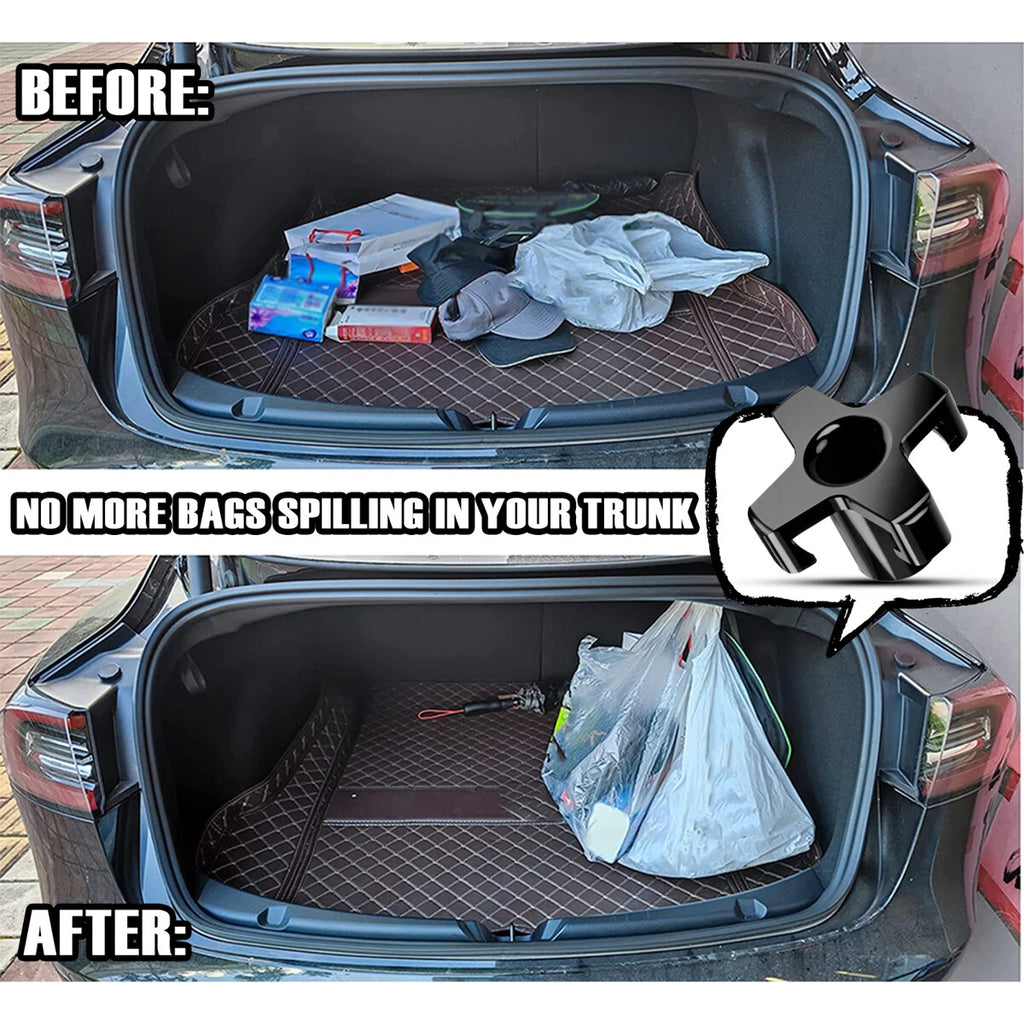 Rear Trunk Grocery Bag Hook Aluminium Alloy Replace For Tesla Model 3 2017-2024