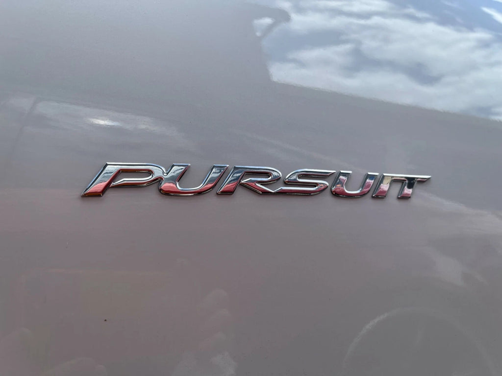 3x Chrome Finished Pursuit Badge Decals for Ford BA BF Side Skirt and Tailgate