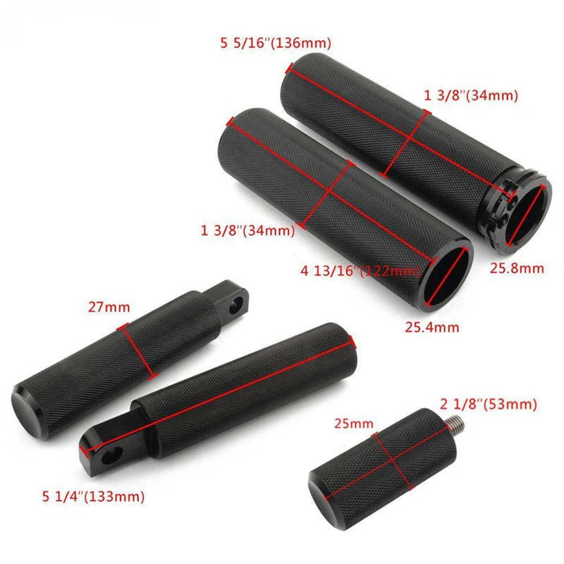 Foot Pegs + Hand Grips+Shifter Peg For Harley Sportster Touring V Rod VRSCA ST