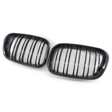 Load image into Gallery viewer, Gloss Black Dual Slat Front Kidney Grill Grilles For BMW X5 E53 2000-2003 01 02