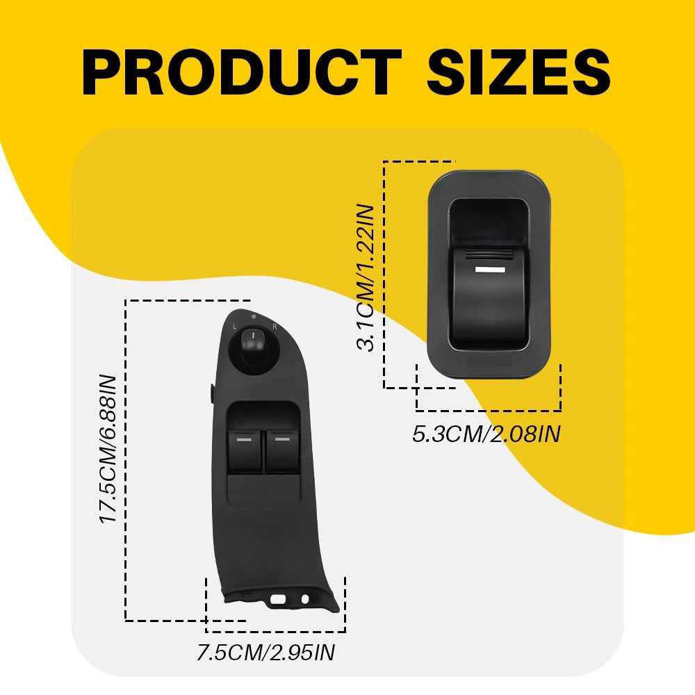Master +1 Single Power Window Switch 2 Buttons For Ford Falcon FG UTE 2008-2011