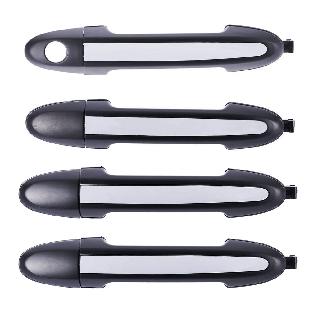 4pc Front Rear Right & Left Outer Door Handle Chrome For Hyundai Santa Fe CM 05-