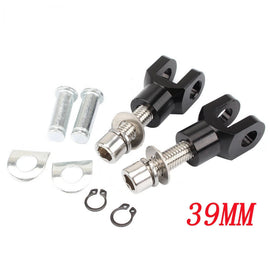 39mm Black Passenger Foot Peg Support Mount Clevis Kit For Harley Softail FXST S