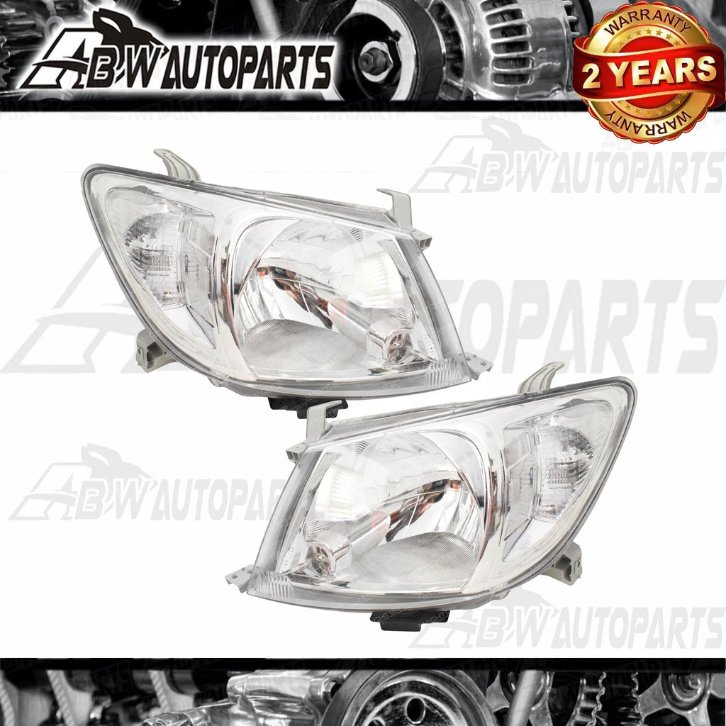 AU Pair/Set LH+RH Head Light Lamp For Toyota Hilux Ute 2008~2012 2WD/4WD