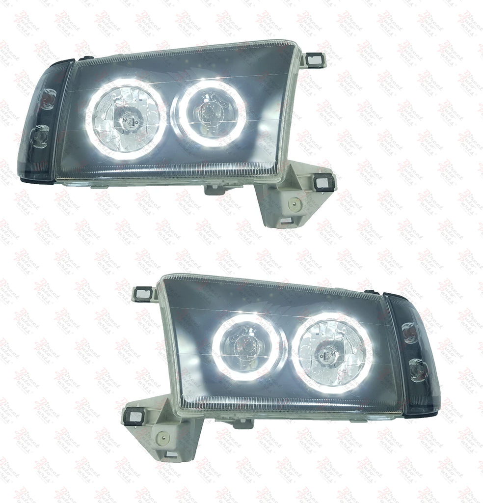 HEAD LIGHT LAMP (LED ANGEL EYES) FIT TOYOTA HILUX SURF 180 185 4RUNNER 1995-2002