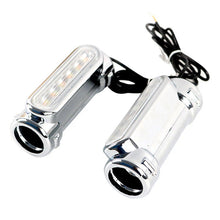 Load image into Gallery viewer, Chrome Motorcycle Crash Bar Light Kit Clear Lens for Harley with 32mm Bars ST
