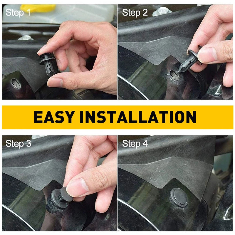 190pcs Universal Car Trim Body Clips & Bumper Fastener Assortment Kit