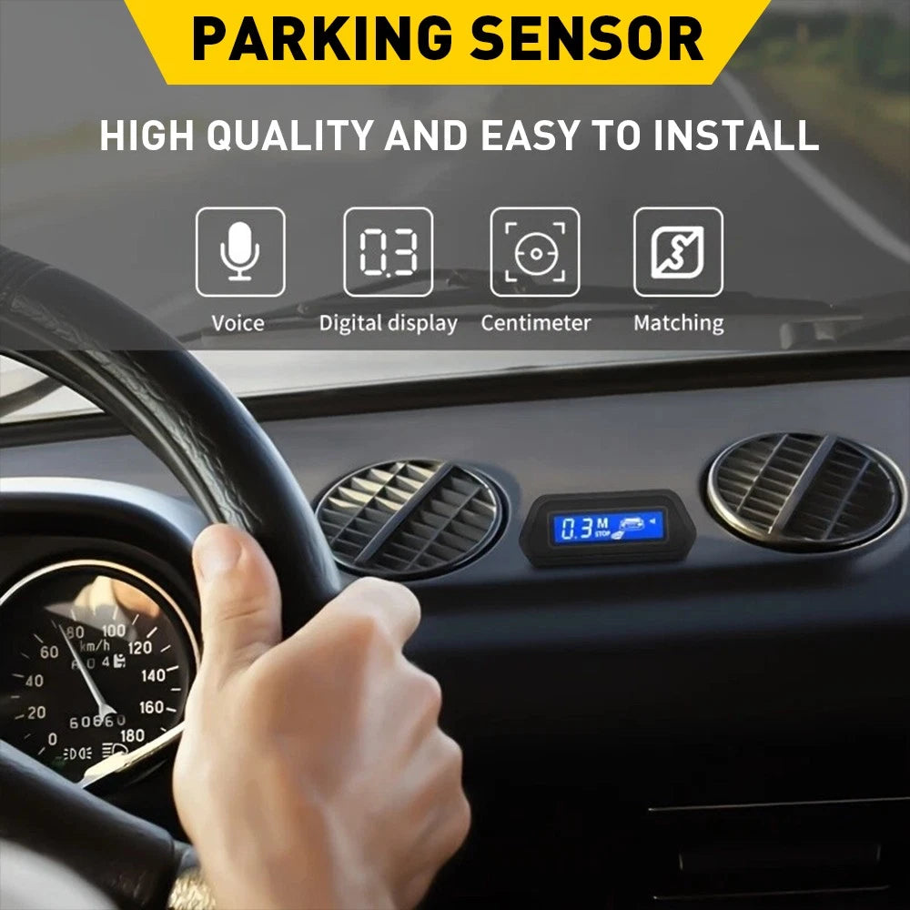 4 Sensor Car Parking Reversing Alarm System Front Rear Buzzer Reverse Sensor Kit