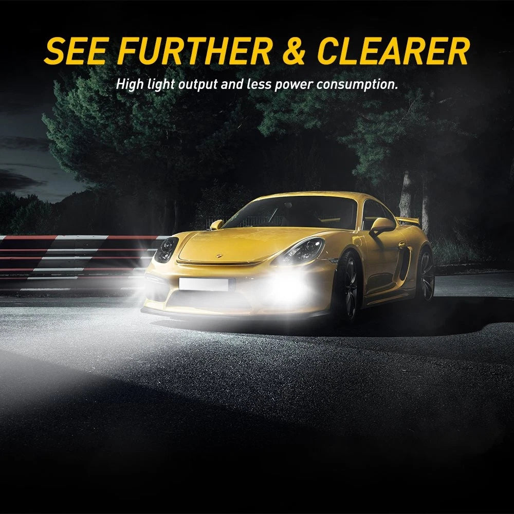 2x H11 H8 LED Headlight Globes Beam Hi/Low For Toyota Land Cruiser Prado 10-18