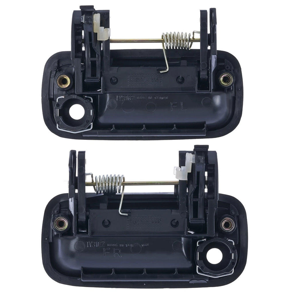 4pc FRONT & REAR Left + Right Outer Door Handle Black For Toyota Hilux 1997 -05