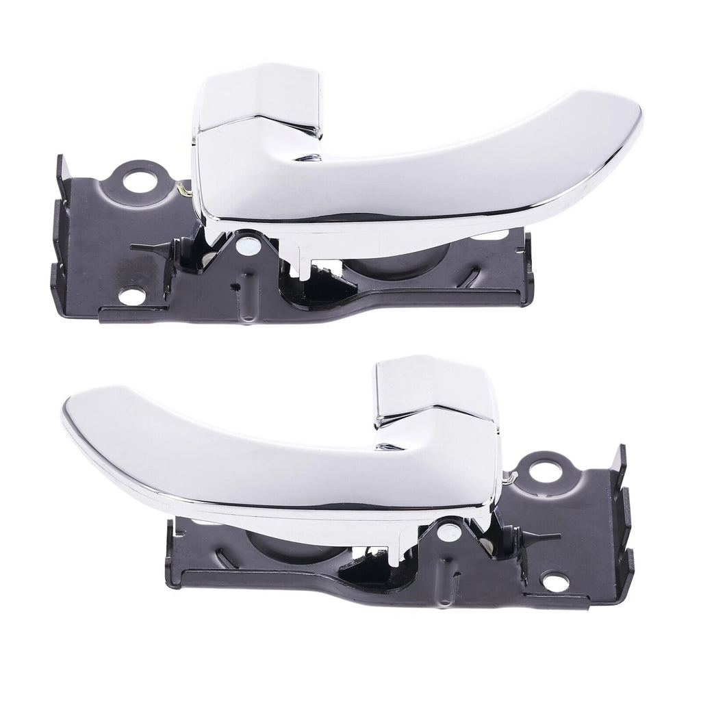 Door Handle Inner for Hyundai Santa Fe SM 00-05 Set of 2 Chrome FRONT LEFT+RIGHT