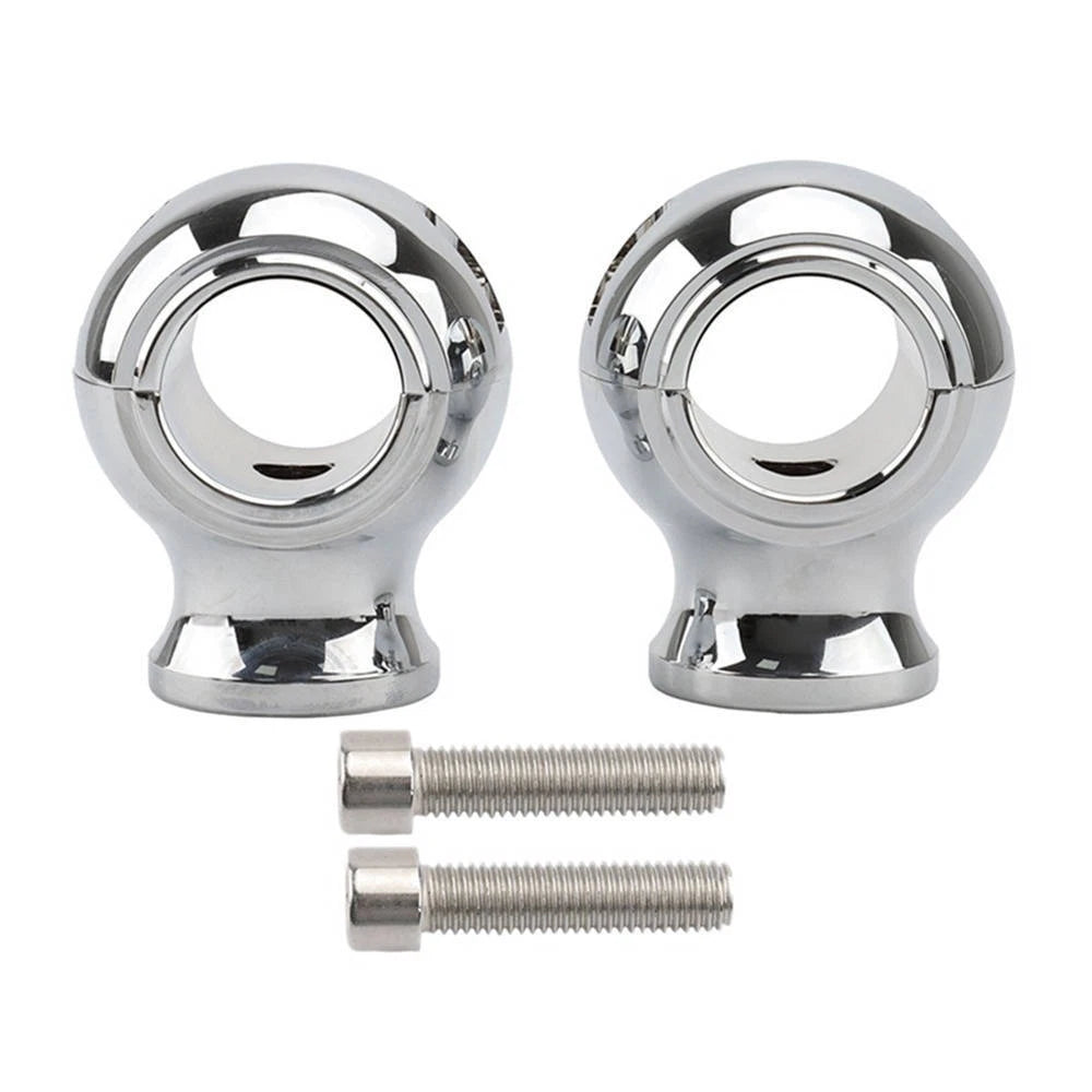 Motorcycle CNC Handlebar Mounts Clamps Risers Kit for 1-1/4" 1.25''Handle Bars S