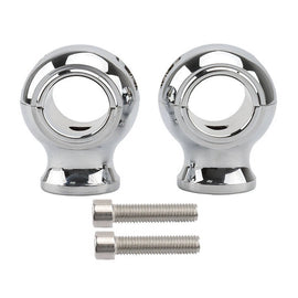 Motorcycle CNC Handlebar Mounts Clamps Risers Kit for 1-1/4