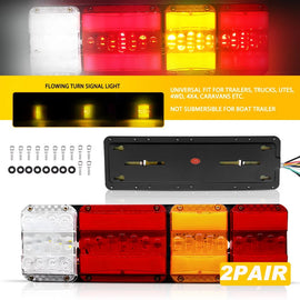 4X Submersible/Waterproof 122 LED Stop Tail Lights Kit Boat Truck Trailer lights