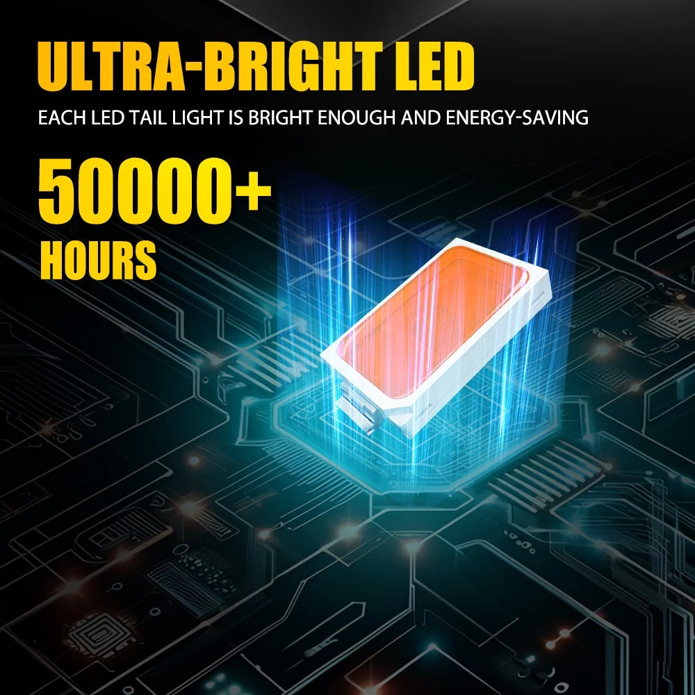 4X 15 LED Waterproof 3IN1 Stop Brake Tail Lights Trailer light Boat Truck Lamp Z