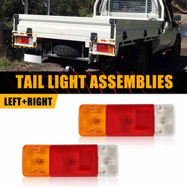 Pair Rear Tail Light For Toyota Hilux Ute Tray Landcruiser 70 75 78 79 Series