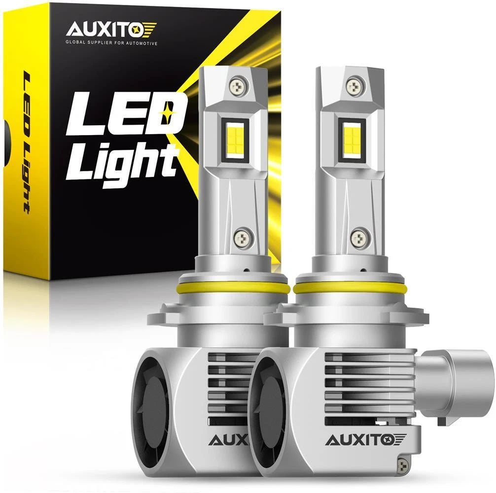 AUXITO 9005 HB3 LED Headlight Bulbs Kit Beam High 6000K Replace White HID Lamp.