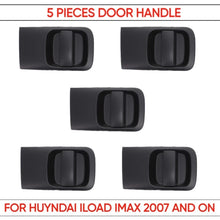 Load image into Gallery viewer, 5pc Rear Right Outer Sliding Door Handle Black for Hyundai iLoad iMax TQ 08 -On