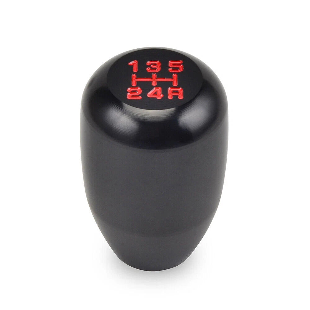 Aluminum Car Universal Manual Gear Knob Shifter 5 Speed Stick Shift Lever Black
