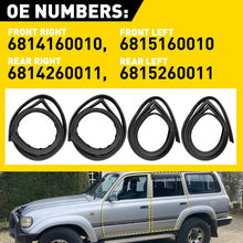Load image into Gallery viewer, Door Window Seal Channel Kit for Toyota LandCruiser 80 Series