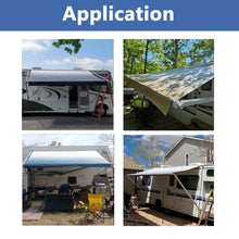 Load image into Gallery viewer, 15Ft Awning Vinyl Replacement Fabric Gray Fade Suit Caravan Awning Brand New
