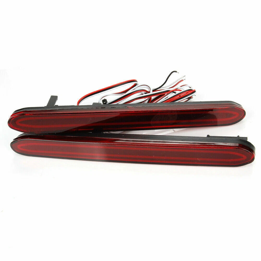 Red Rear Bumper Reflector LED Tail Brake Signal Lights For Honda Odyssey 2007 08