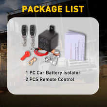 Load image into Gallery viewer, Vehicle 2xRemote Battery Disconnect Switch Kit DC 200A 12V Post Top Kill Switch