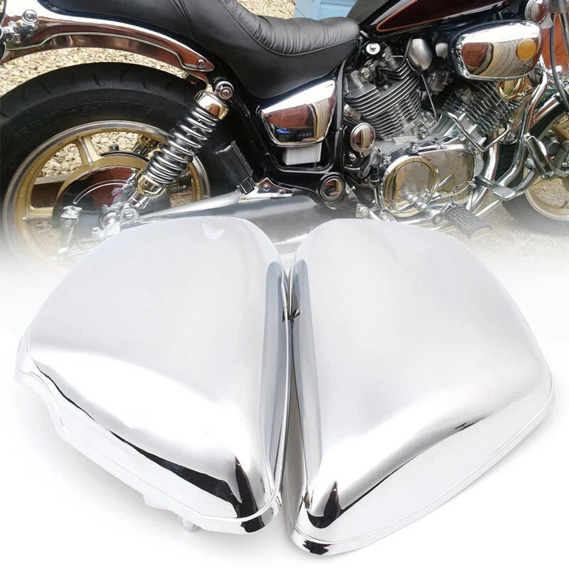 ABS Chrome Battery Side Cover Fit for Yamaha 1984-up XV 700 750 1000 1100 Virago