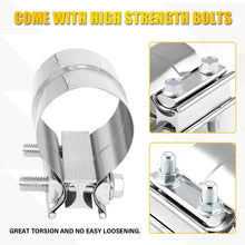 Load image into Gallery viewer, EXHAUST CLAMP STAINLESS BUTT JOINT 2PACK BAND CLAMP EXHAUST SLEEVE 2 INCH 2x AU