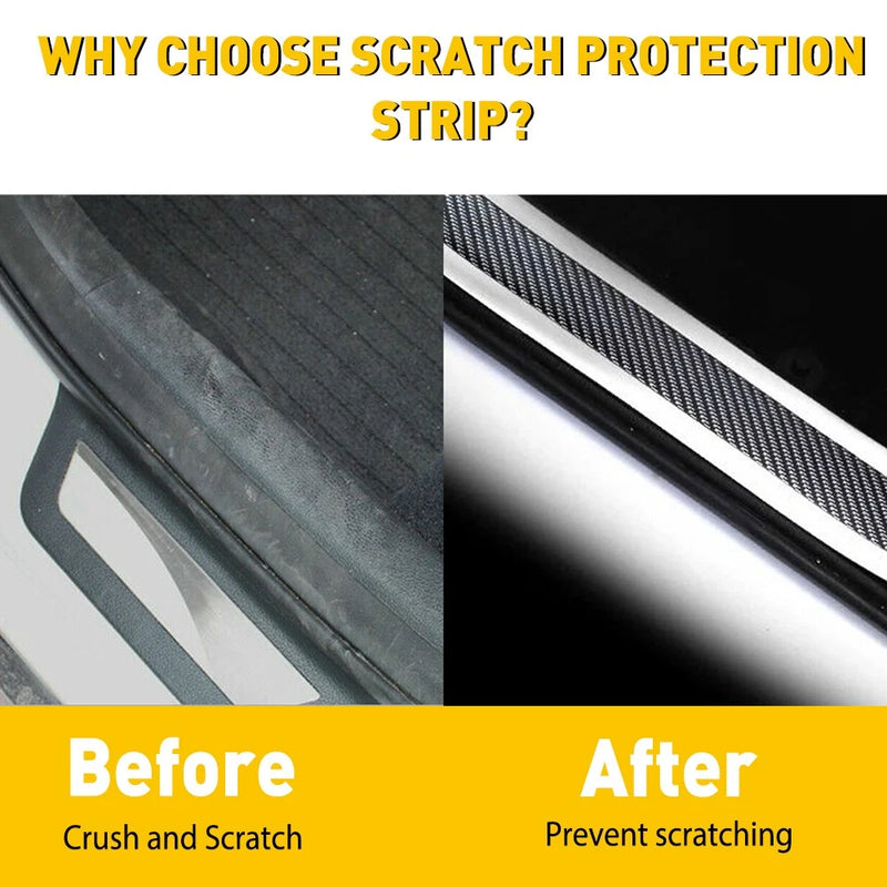 10cm x 3m 5D Carbon Fiber Car Door Sill Protection Vinyl Tape
