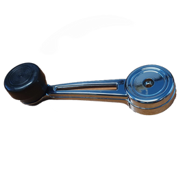 Chrome Window Crank Handle W/ Black Knob for Ford Falcon/Mustang/Bronco 67-77