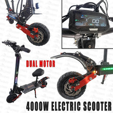 Load image into Gallery viewer, 4000W Foldable Adult Off Road E-Bike Electric Scooter Dual Motor 80KM/H 60KM NEW