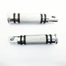 Load image into Gallery viewer, CNC Aluminum Chrome Foot Pegs Pedals Rootrest For Harley Dyna Sportster XL 883