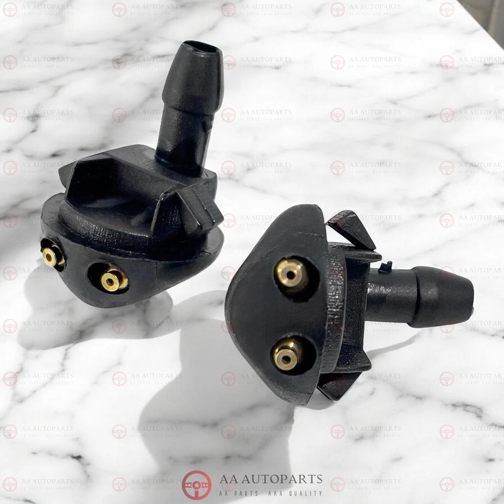 Pair of front windscreen washer jet nozzles for Holden Commodore VN–VZ, OEM 92092007