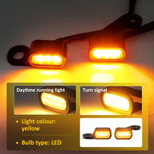 Load image into Gallery viewer, 2x Black motorcycle LED turn signal light indicator For Dyna Sportster Softail