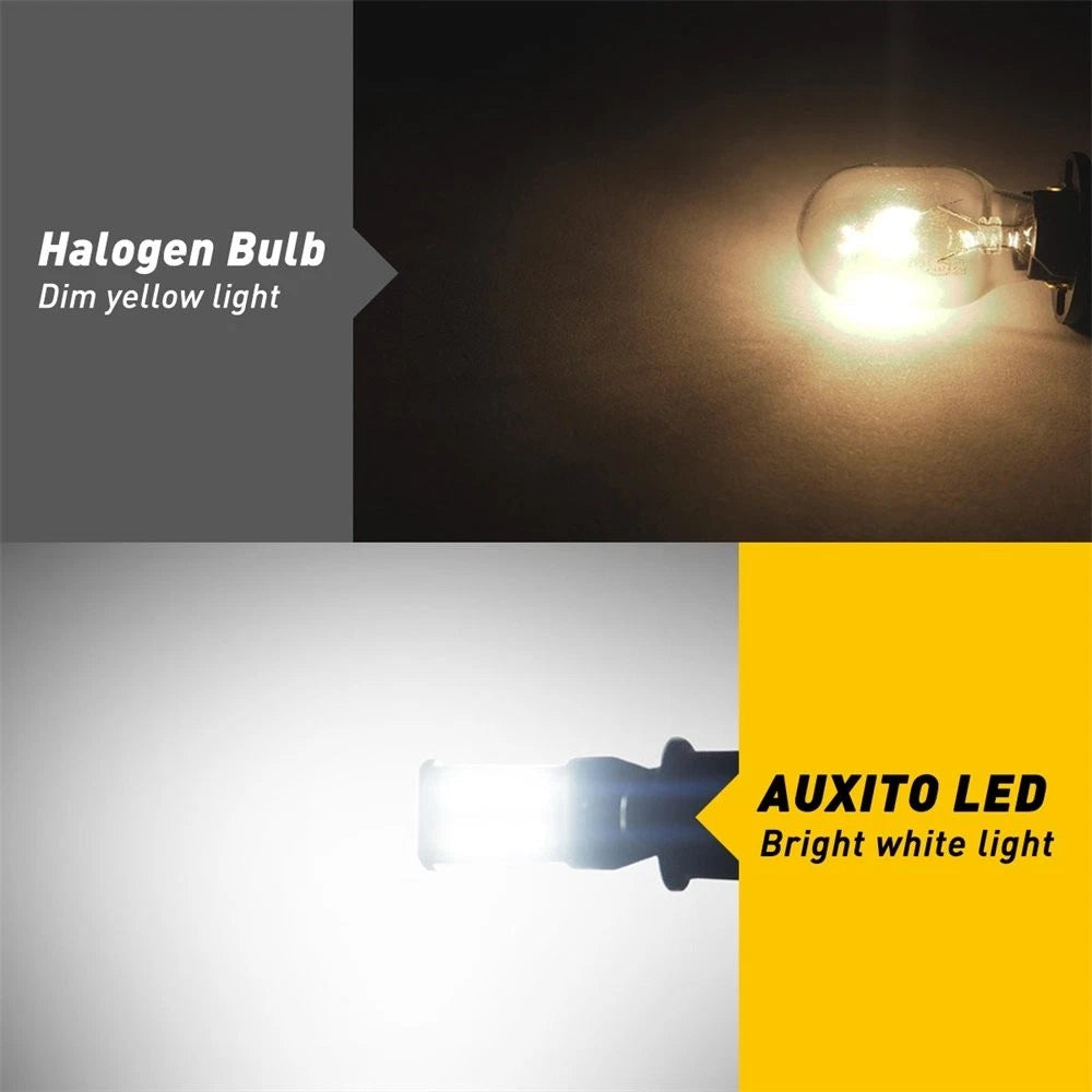 AUXITO 2PC T15 912 921 W16W LED Reverse Wedge Globe Car Light Bulb 6500K White