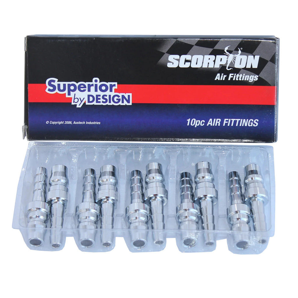 SP Tools 1/4 inch Nitto style air hose barb fittings box of 10 PH20BX