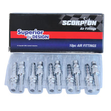 Load image into Gallery viewer, SP Tools 1/4 inch Nitto style air hose barb fittings box of 10 PH20BX