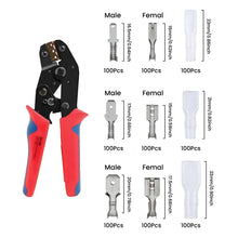 Load image into Gallery viewer, 1800PCS Assorted Insulated Electrical Wire Terminal Crimp Connectors Spade