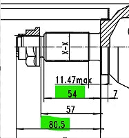 Front Left or Right CV Drive Shaft for Subaru Forester SJ S13 2013-2018 807mm