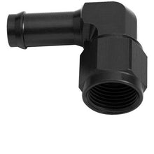 Load image into Gallery viewer, Aeroflow AF413-06BLK Female -6AN 90Deg To 3/8" Barb Black Swivel Nut