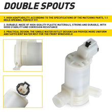 Load image into Gallery viewer, 2x Windscreen Washer Pump Wiper Motor Front for Nissan Patrol GU Y61 1997- 04 A